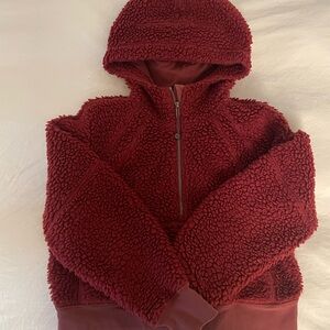 Lululemon Sherpa Half Zip in Savannah (burgundy/red wine) XS/S